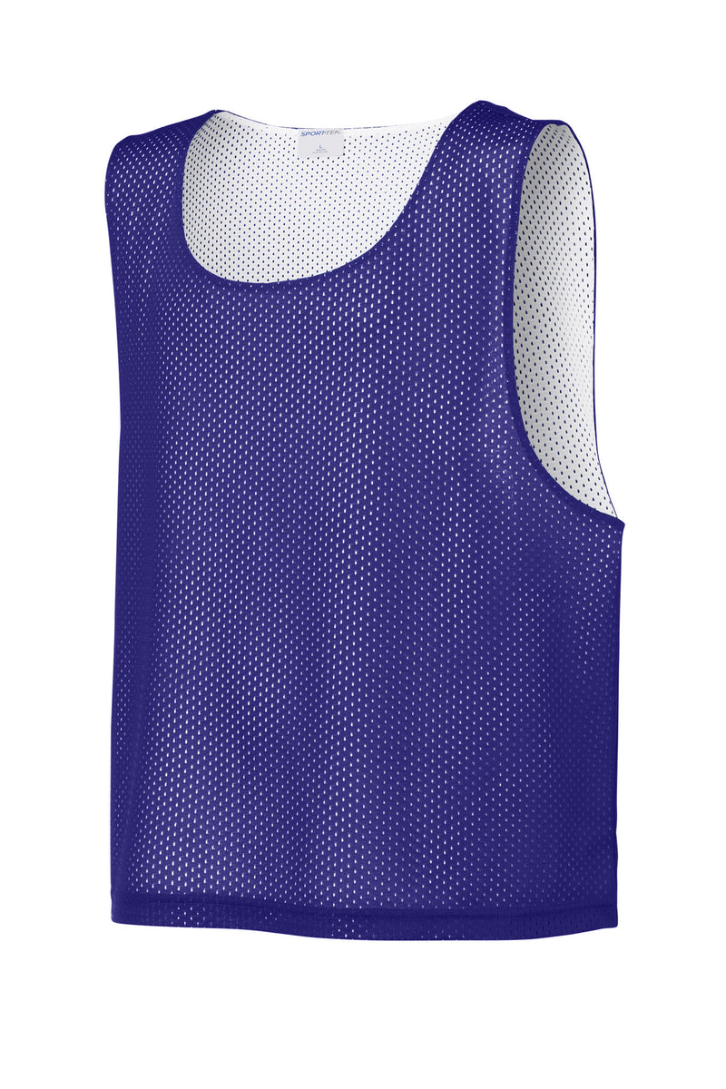 Sport-Tek Youth Lacrosse Reversible Pinnie - Purple/ White