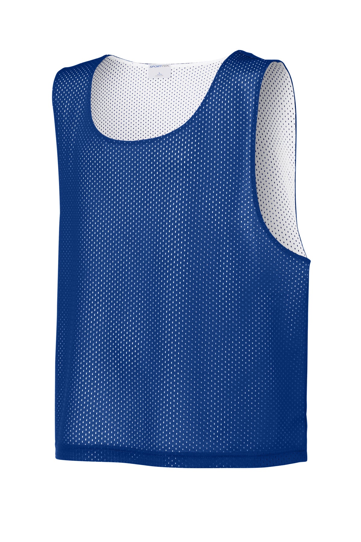 Sport-Tek Youth Lacrosse Reversible Pinnie - True Royal/ White