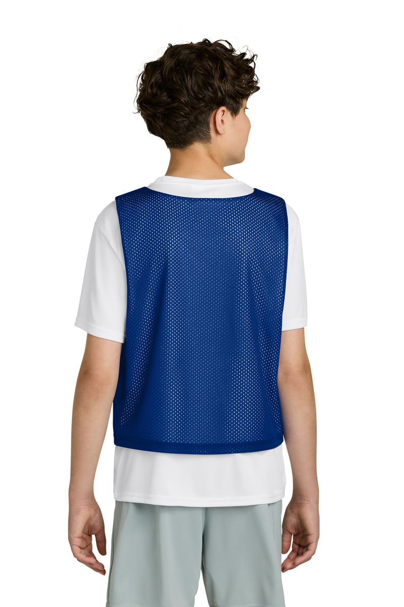 Sport-Tek Youth Lacrosse Reversible Pinnie - True Royal/ White