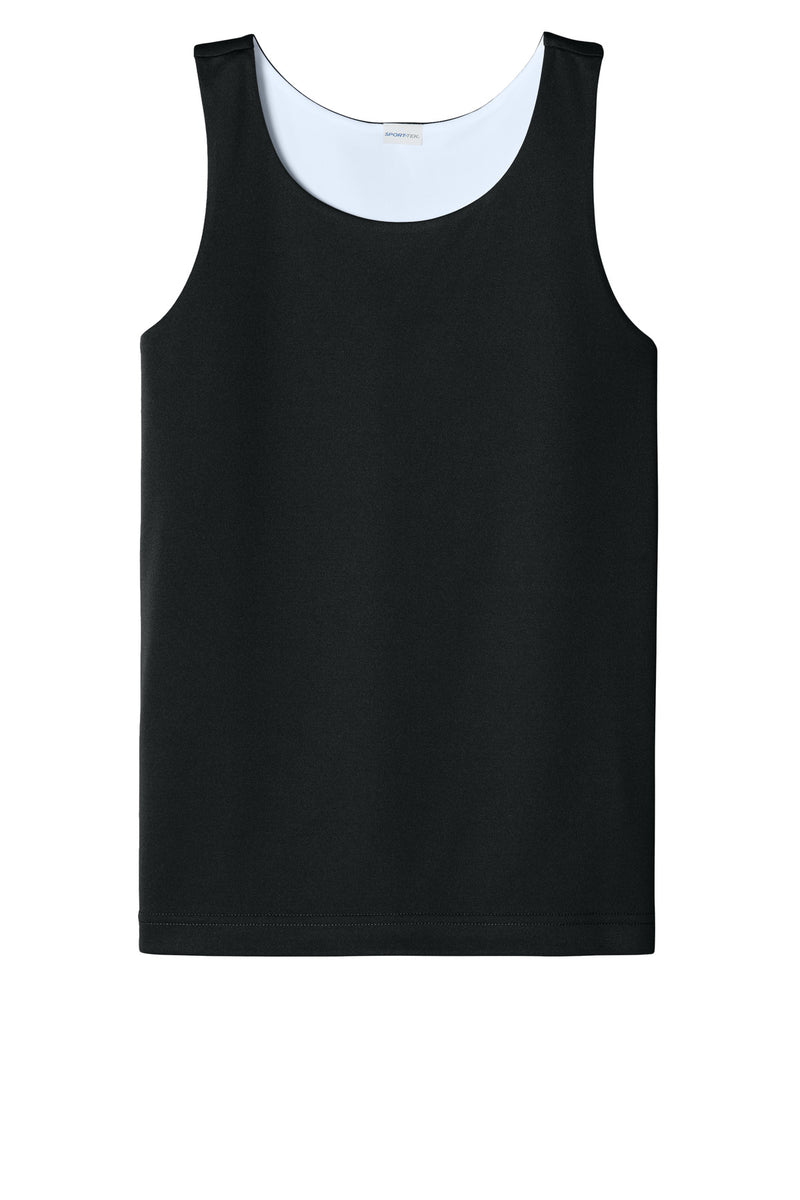 Sport-Tek Youth PosiCharge Competitor Rev Tank - Black/ White