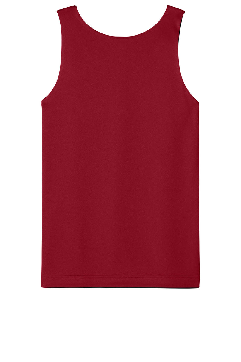 Sport-Tek Youth PosiCharge Competitor Rev Tank - Deep Red/ Black