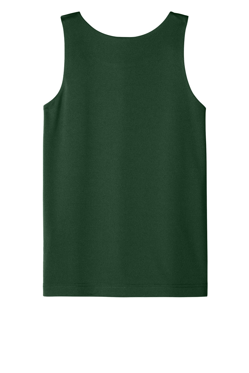 Sport-Tek Youth PosiCharge Competitor Rev Tank - Forest Green/ White
