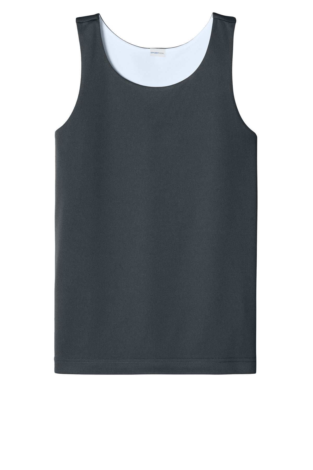 Sport-Tek Youth PosiCharge Competitor Rev Tank - Iron Grey/ White