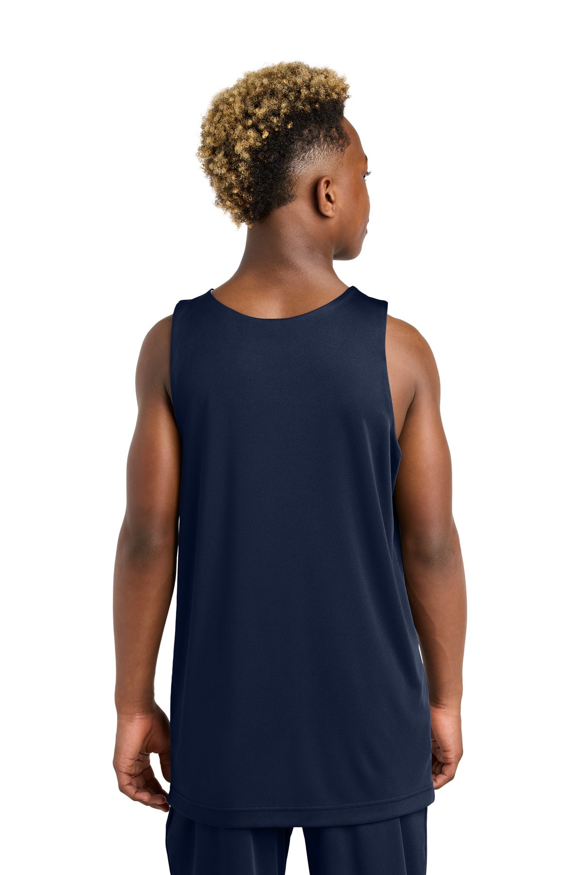Sport-Tek Youth PosiCharge Competitor Rev Tank - True Navy/ White