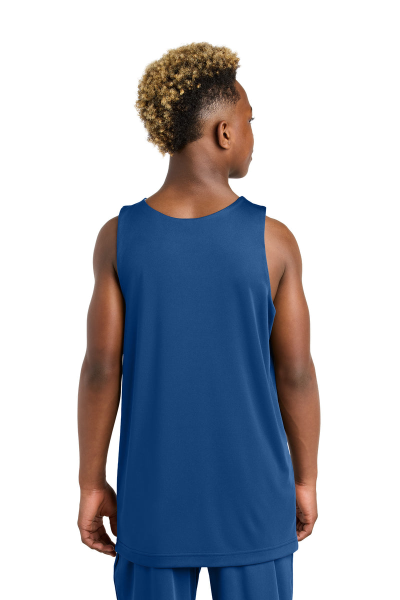 Sport-Tek Youth PosiCharge Competitor Rev Tank - True Royal/ White