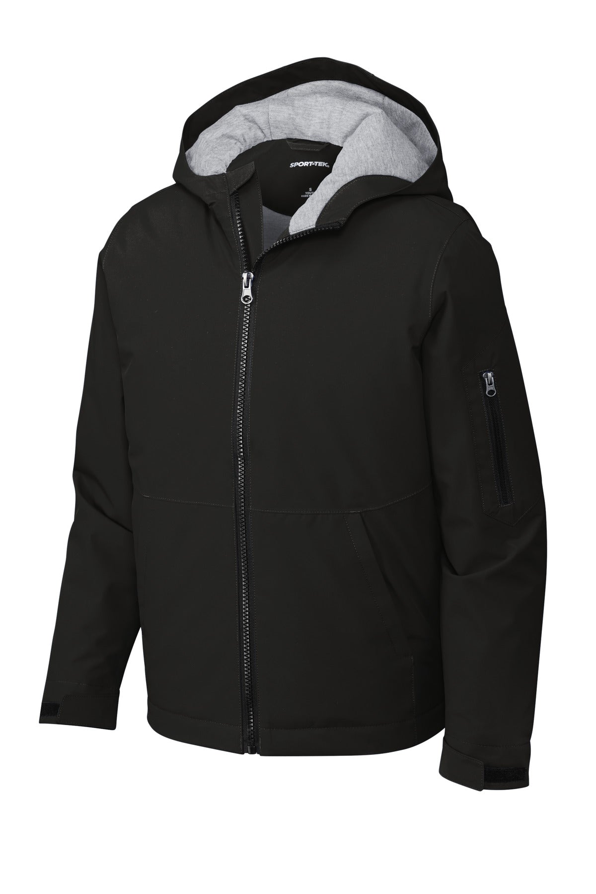 Sport-Tek Youth Waterproof Insulated Jacket - Black