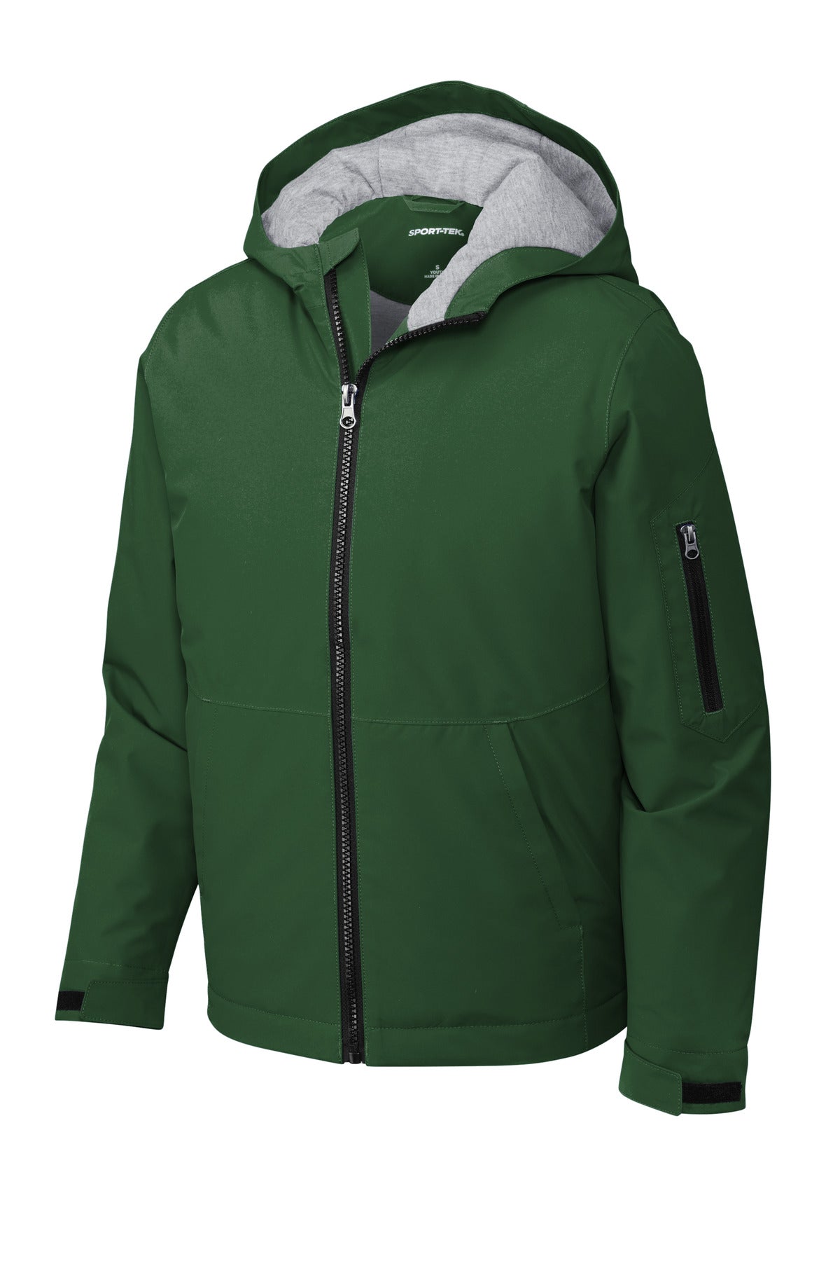 Sport-Tek Youth Waterproof Insulated Jacket - Forest Green