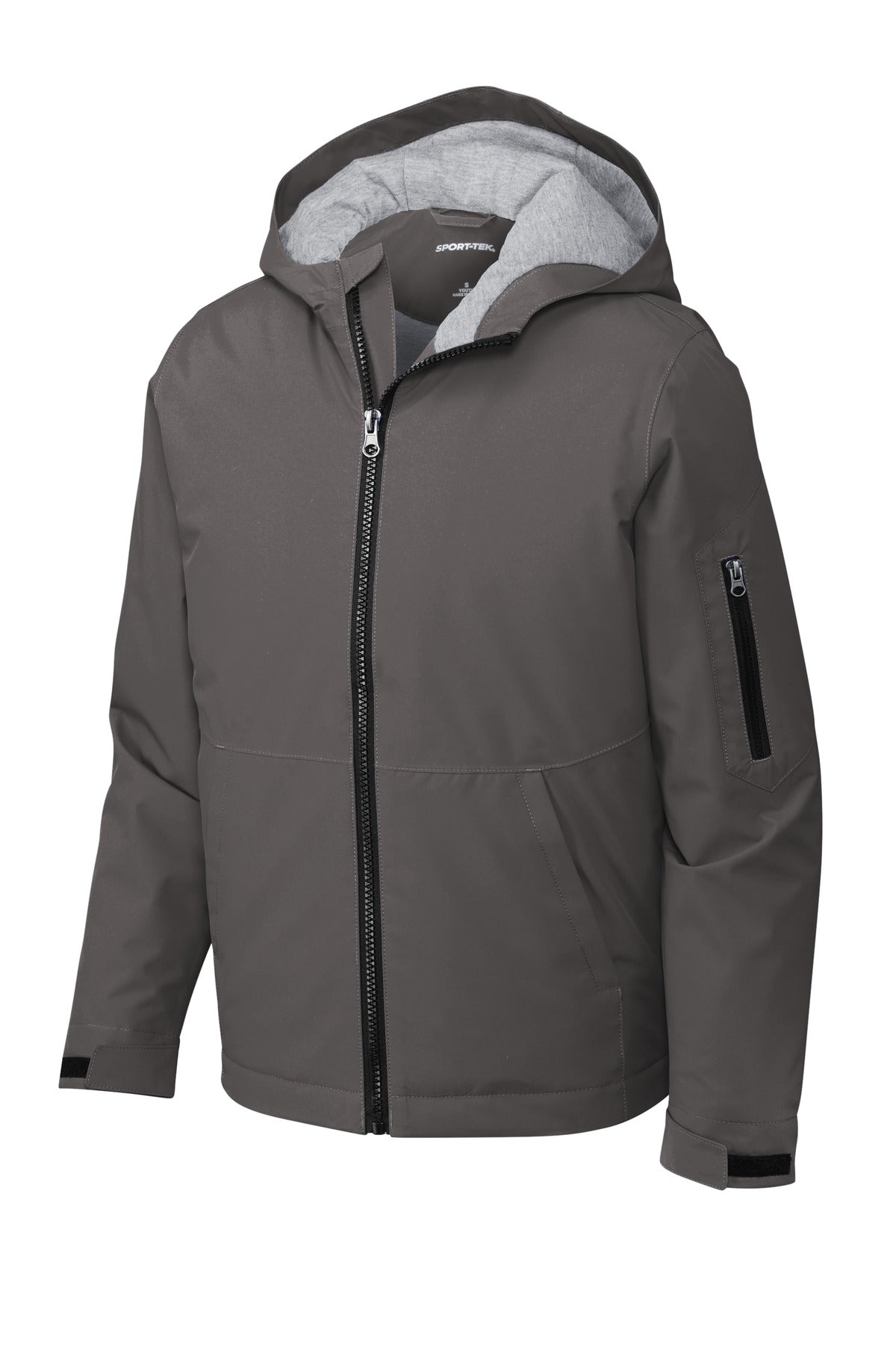Sport-Tek Youth Waterproof Insulated Jacket - Graphite
