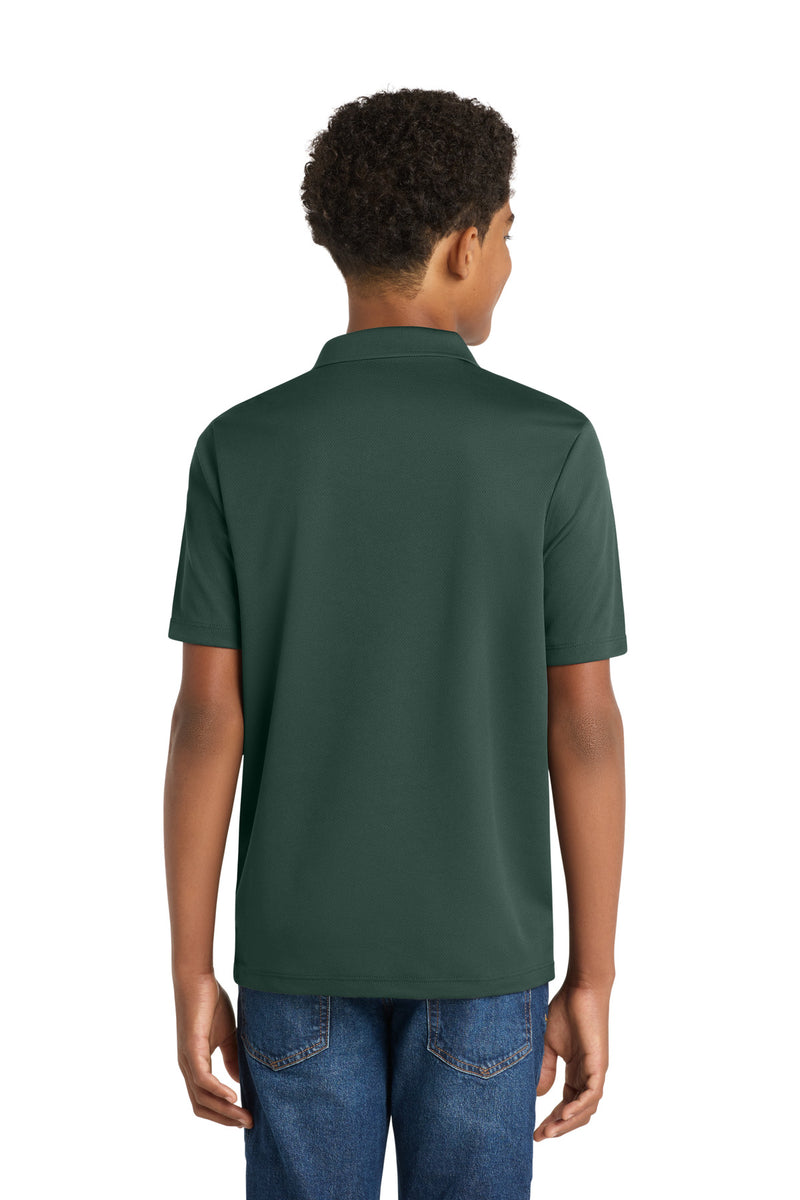 Sport-Tek Youth PosiCharge RacerMesh Polo - Dark Forest Green