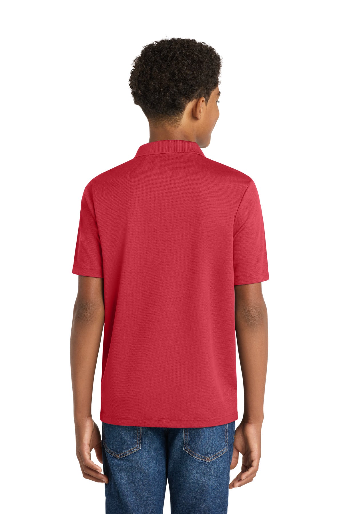 Sport-Tek Youth PosiCharge RacerMesh Polo - True Red