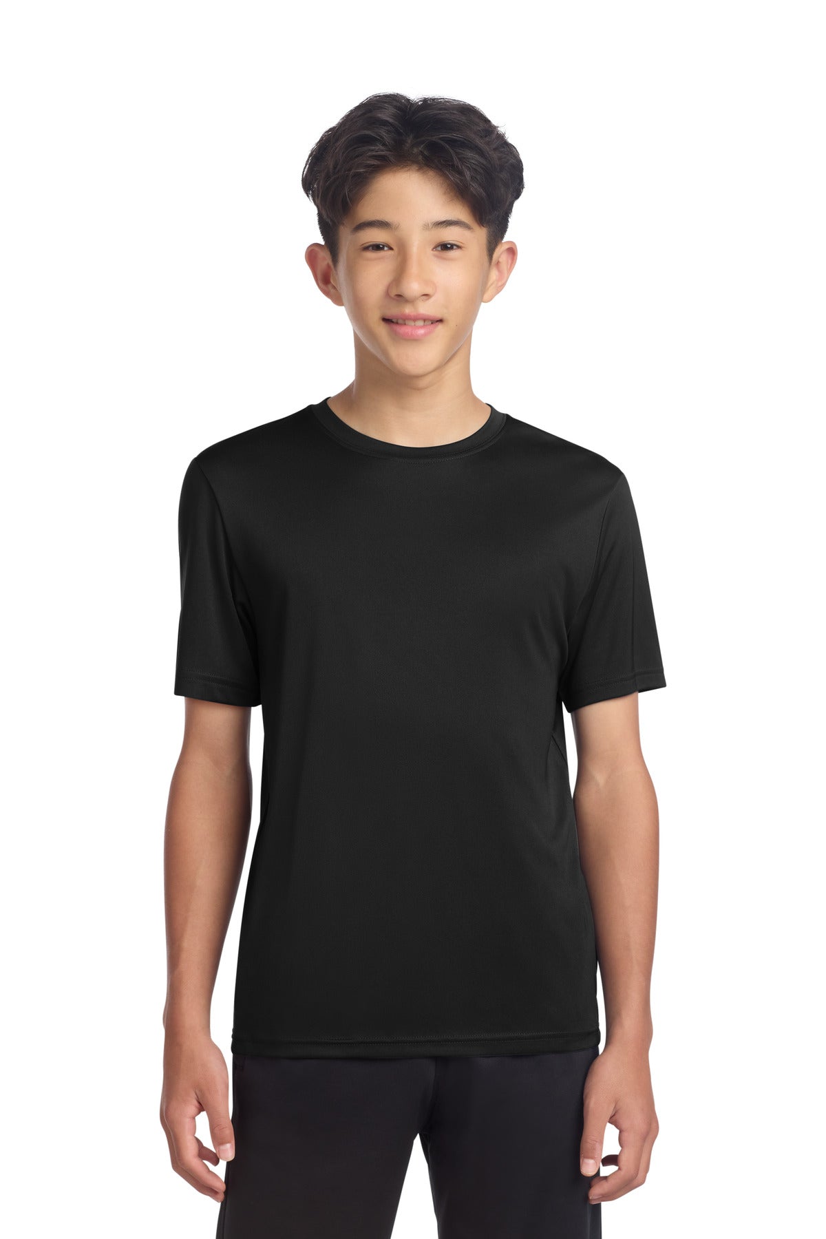 Sport-Tek Youth PosiCharge Re-Compete Tee - Black