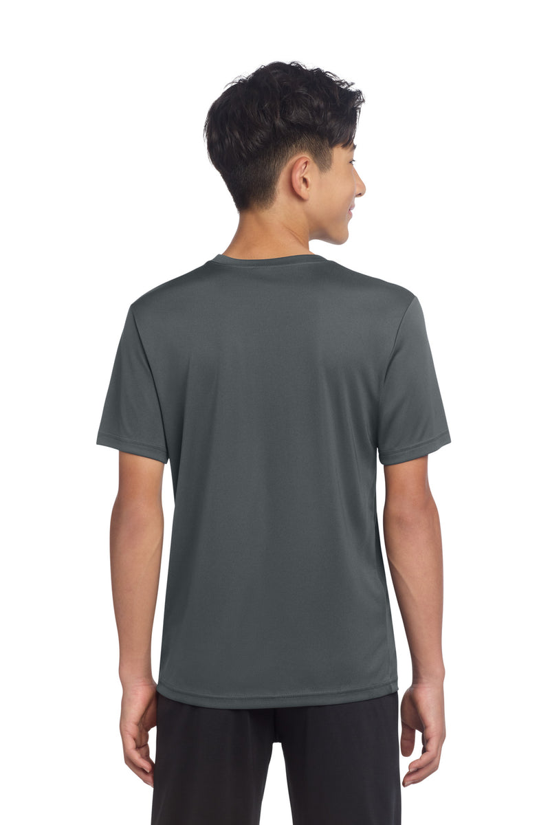 Sport-Tek Youth PosiCharge Re-Compete Tee - Iron Grey