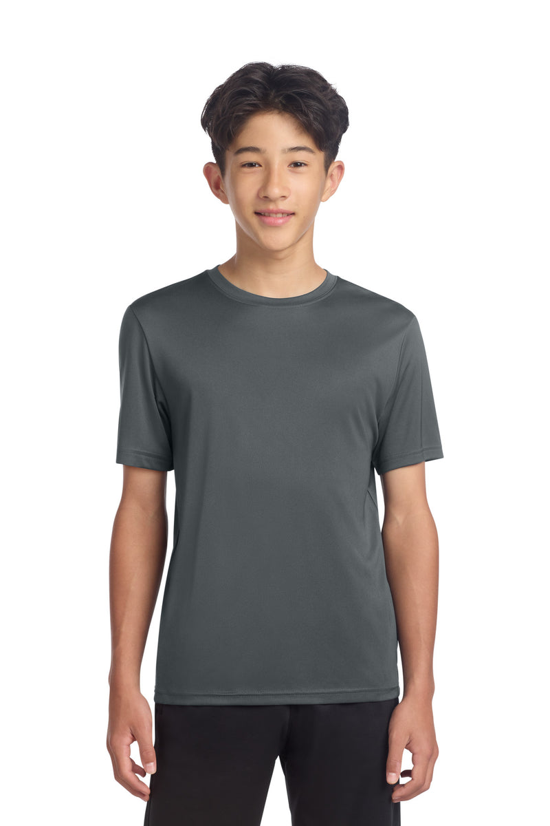 Sport-Tek Youth PosiCharge Re-Compete Tee - Iron Grey