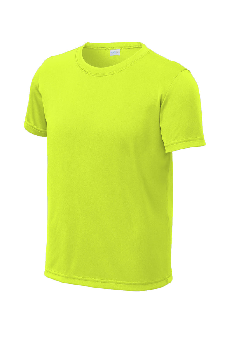 Sport-Tek Youth PosiCharge Re-Compete Tee - Neon Yellow