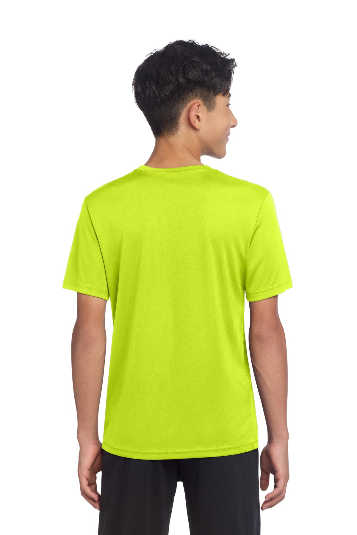 Sport-Tek Youth PosiCharge Re-Compete Tee - Neon Yellow