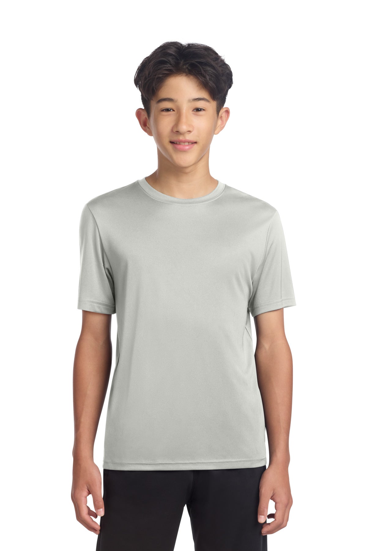 Sport-Tek Youth PosiCharge Re-Compete Tee - Silver