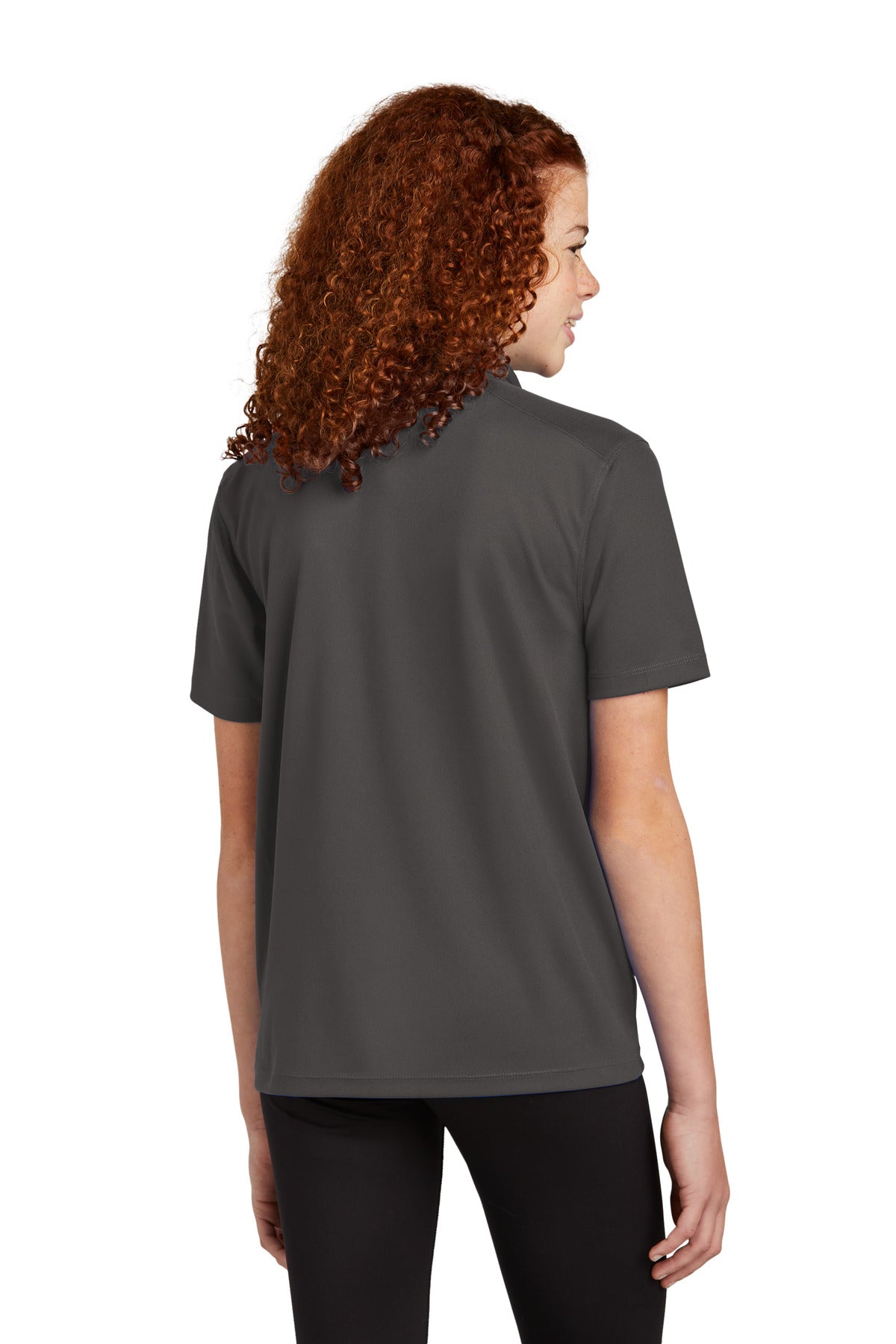 Sport-Tek Youth UV Micropique Polo - Graphite