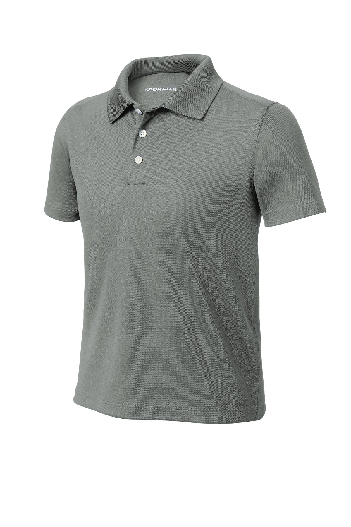 Sport-Tek Youth UV Micropique Polo - Grey Concrete
