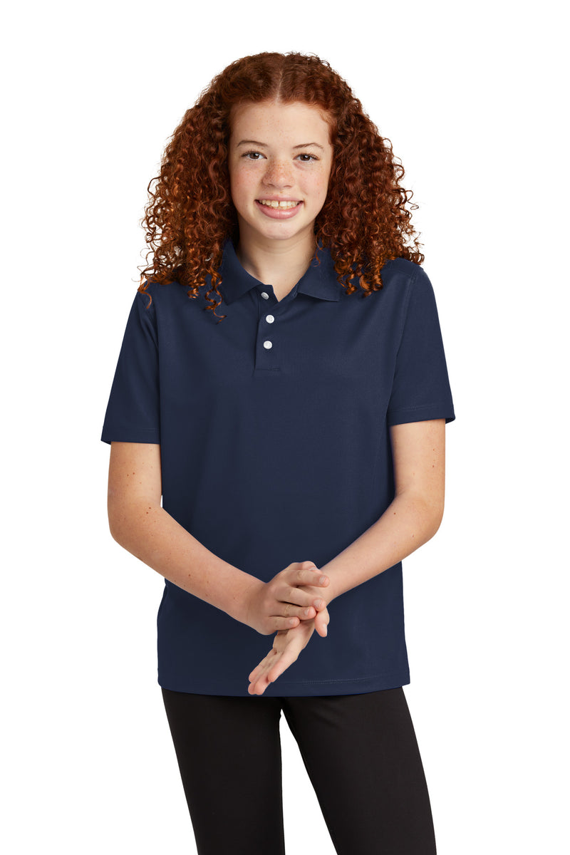 Sport-Tek Youth UV Micropique Polo - True Navy
