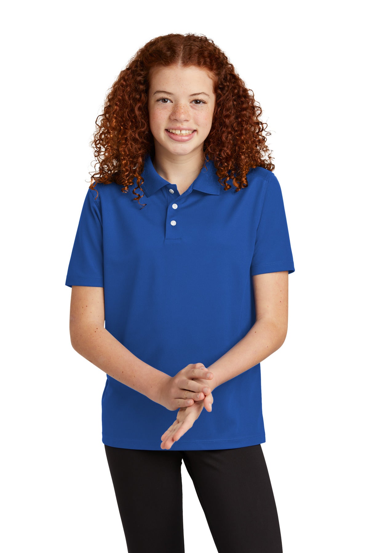 Sport-Tek Youth UV Micropique Polo - True Royal