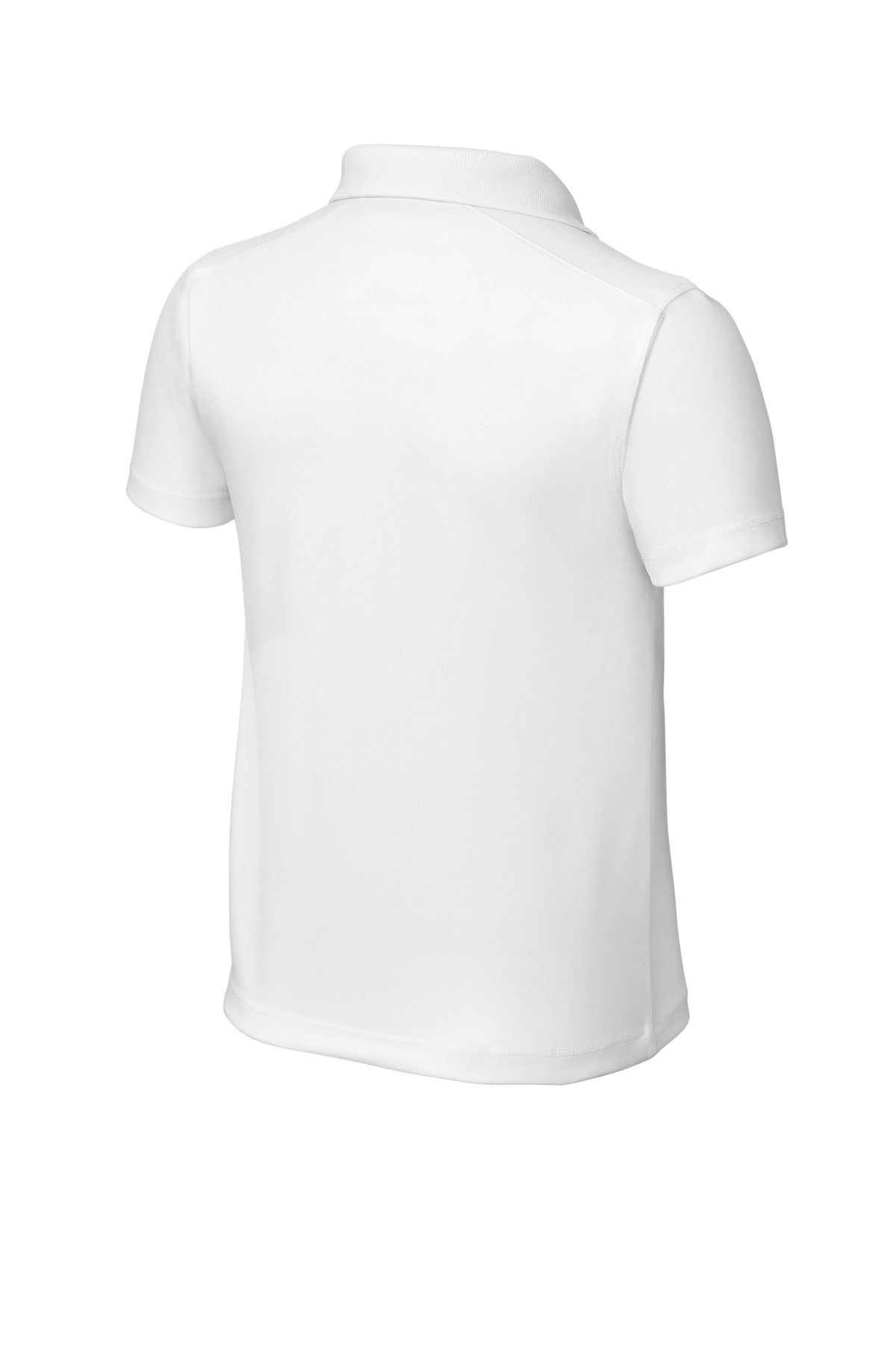 Sport-Tek Youth UV Micropique Polo - White
