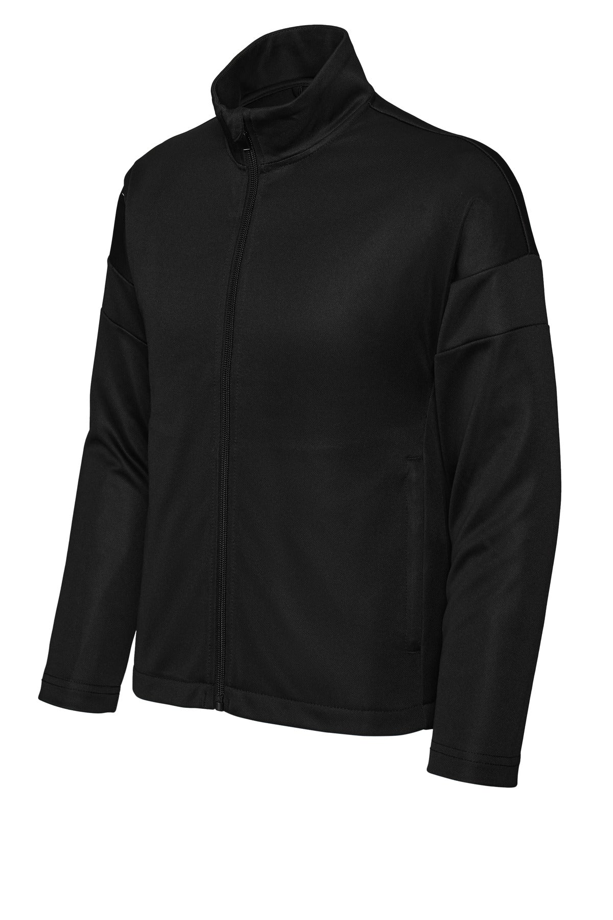Sport-Tek Youth Travel Full-Zip Jacket - Black/ Black