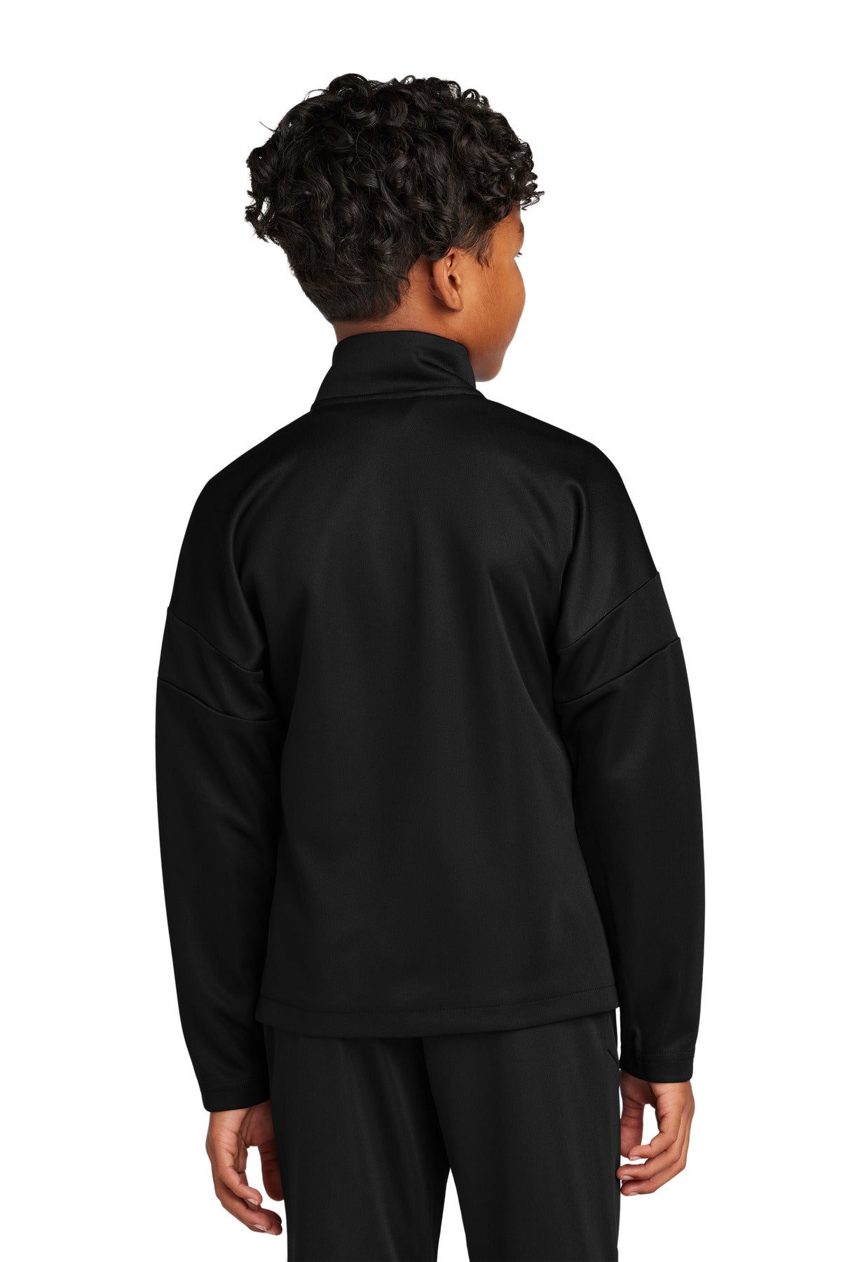 Sport-Tek Youth Travel Full-Zip Jacket - Black/ Black