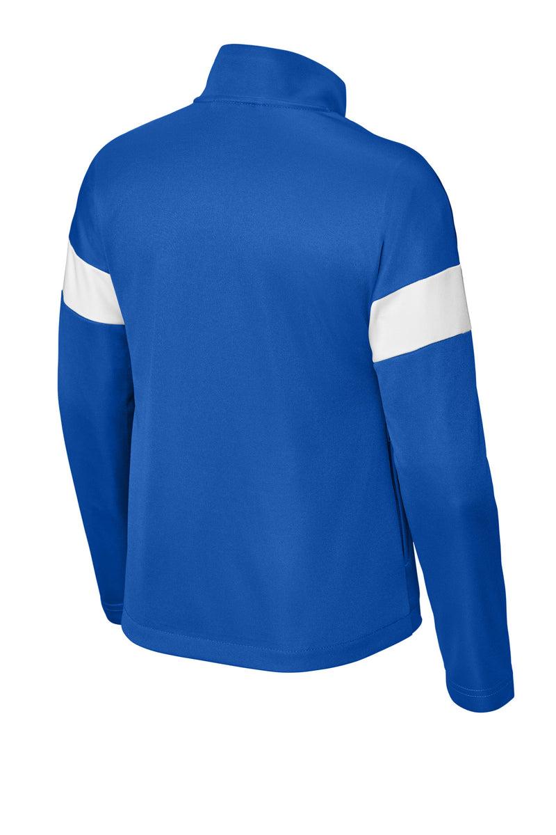 Sport-Tek Youth Travel Full-Zip Jacket - True Royal/ White