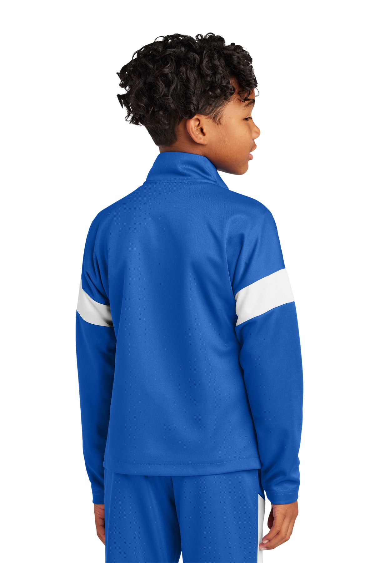 Sport-Tek Youth Travel Full-Zip Jacket - True Royal/ White