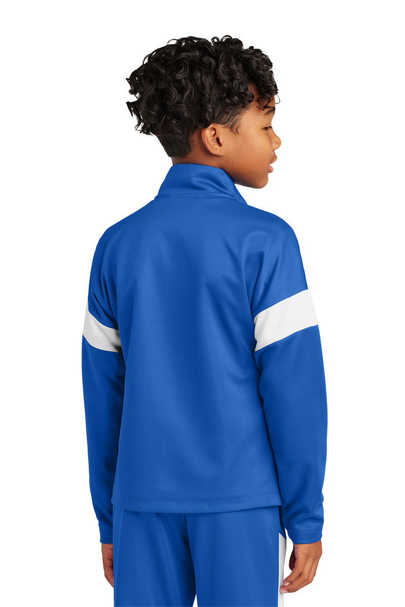 Sport-Tek Youth Travel Full-Zip Jacket - True Royal/ White