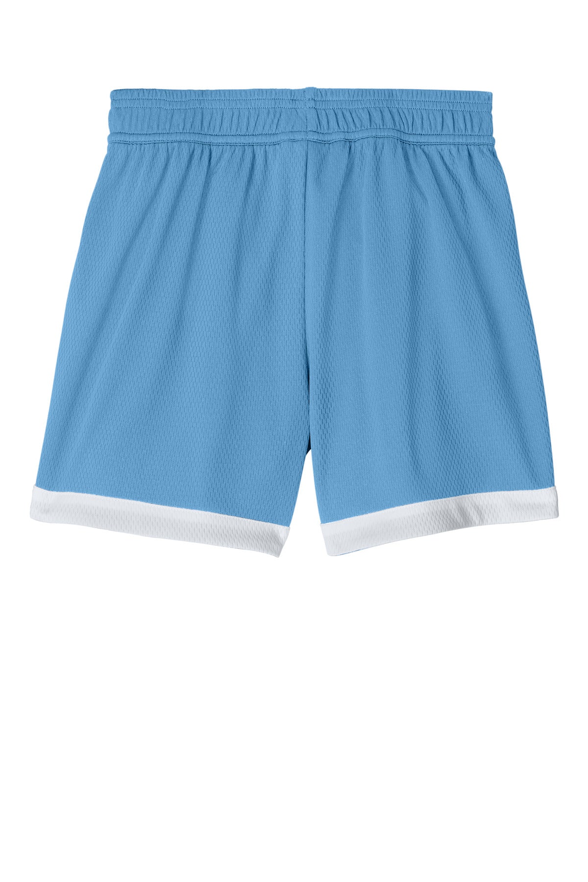 Sport-Tek Youth Rival Basketball 5  Short - Carolina Blue/ White