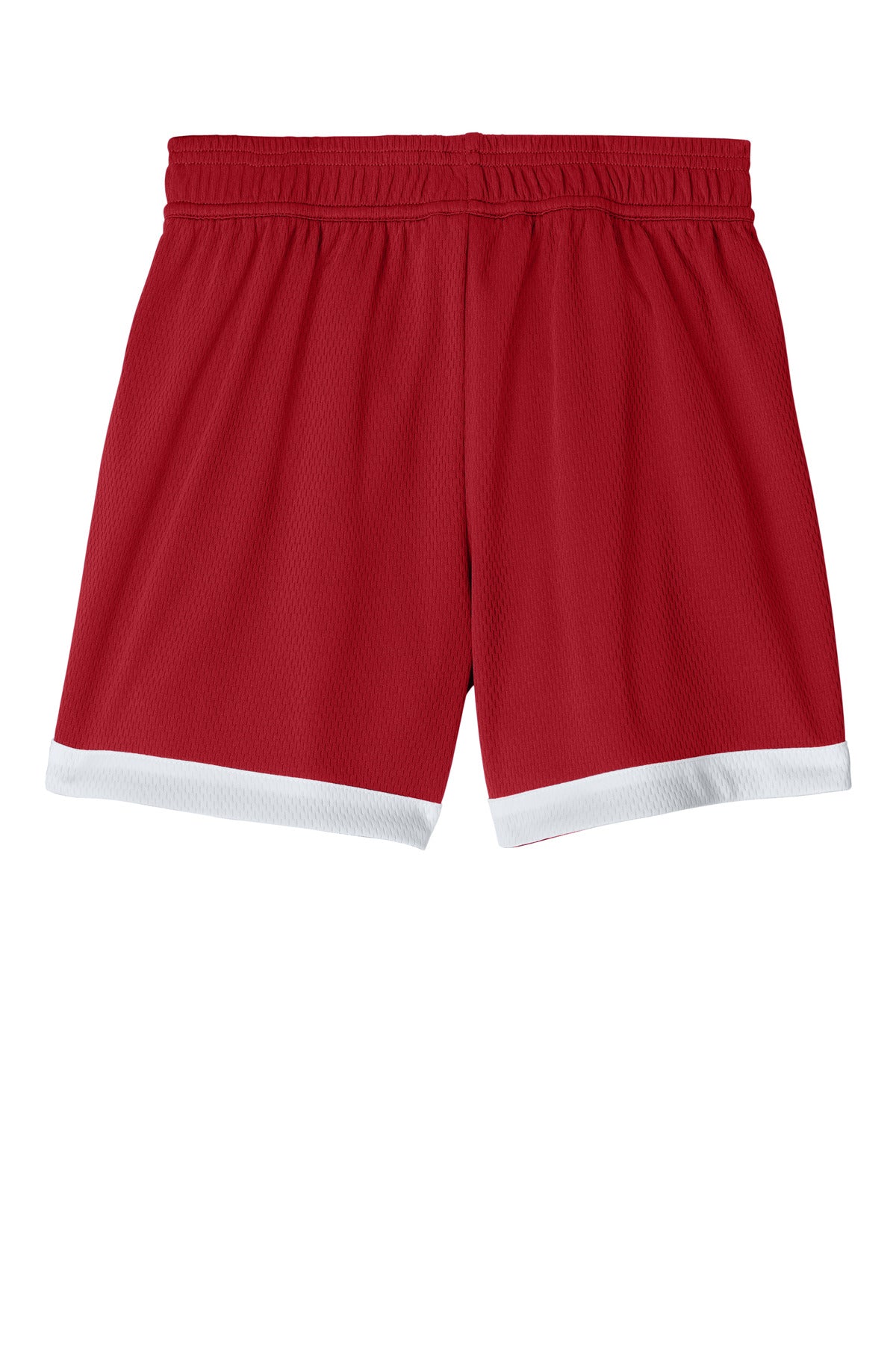 Sport-Tek Youth Rival Basketball 5  Short - Deep Red/ White
