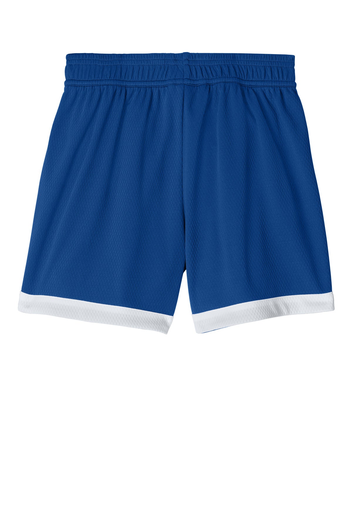 Sport-Tek Youth Rival Basketball 5  Short - True Royal/ White