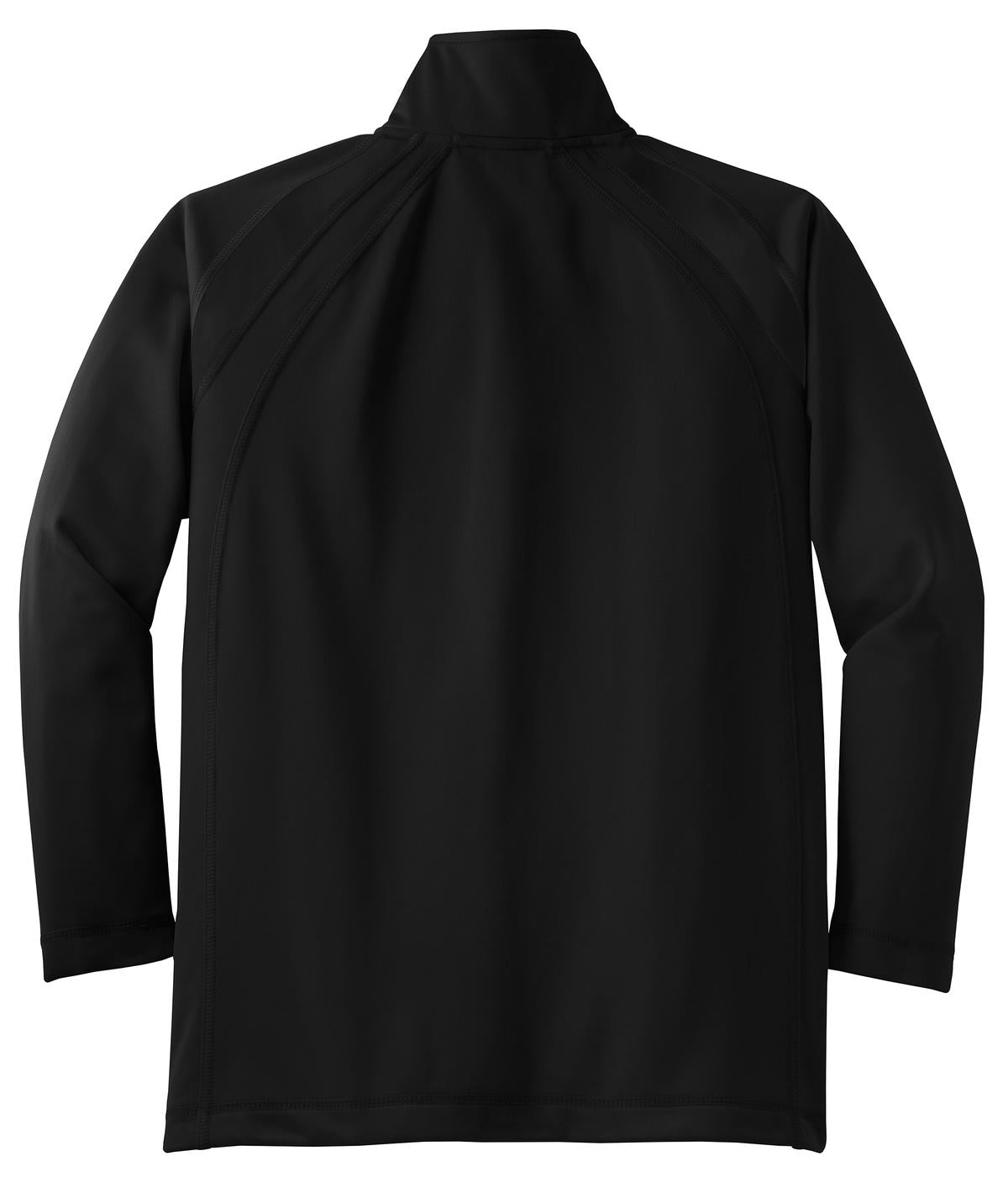 Sport-Tek Youth Tricot Track Jacket - Black/ Black