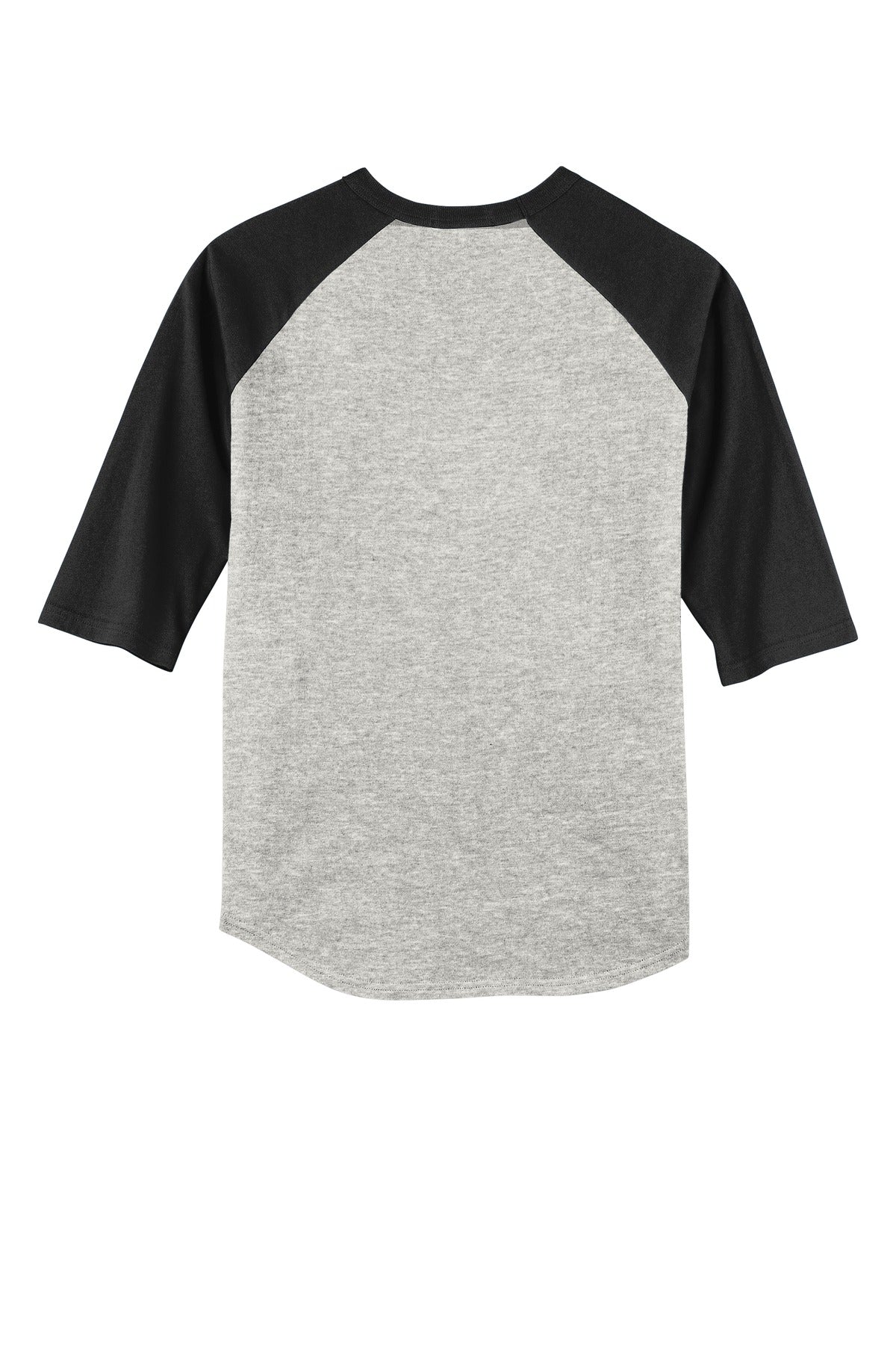 Sport-Tek Youth Colorblock Raglan Jersey - Heather Grey/ Black
