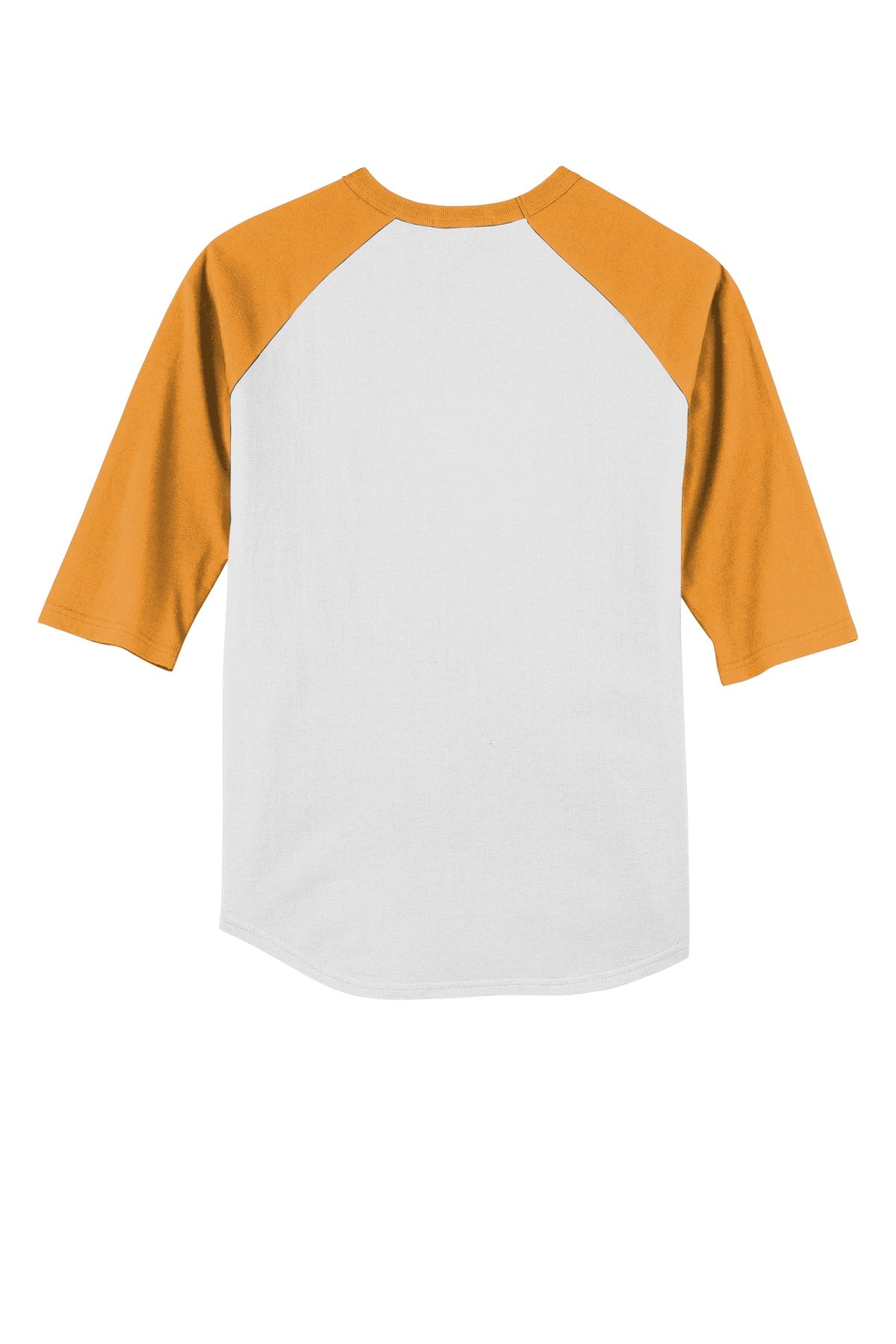 Sport-Tek Youth Colorblock Raglan Jersey - White/ Gold