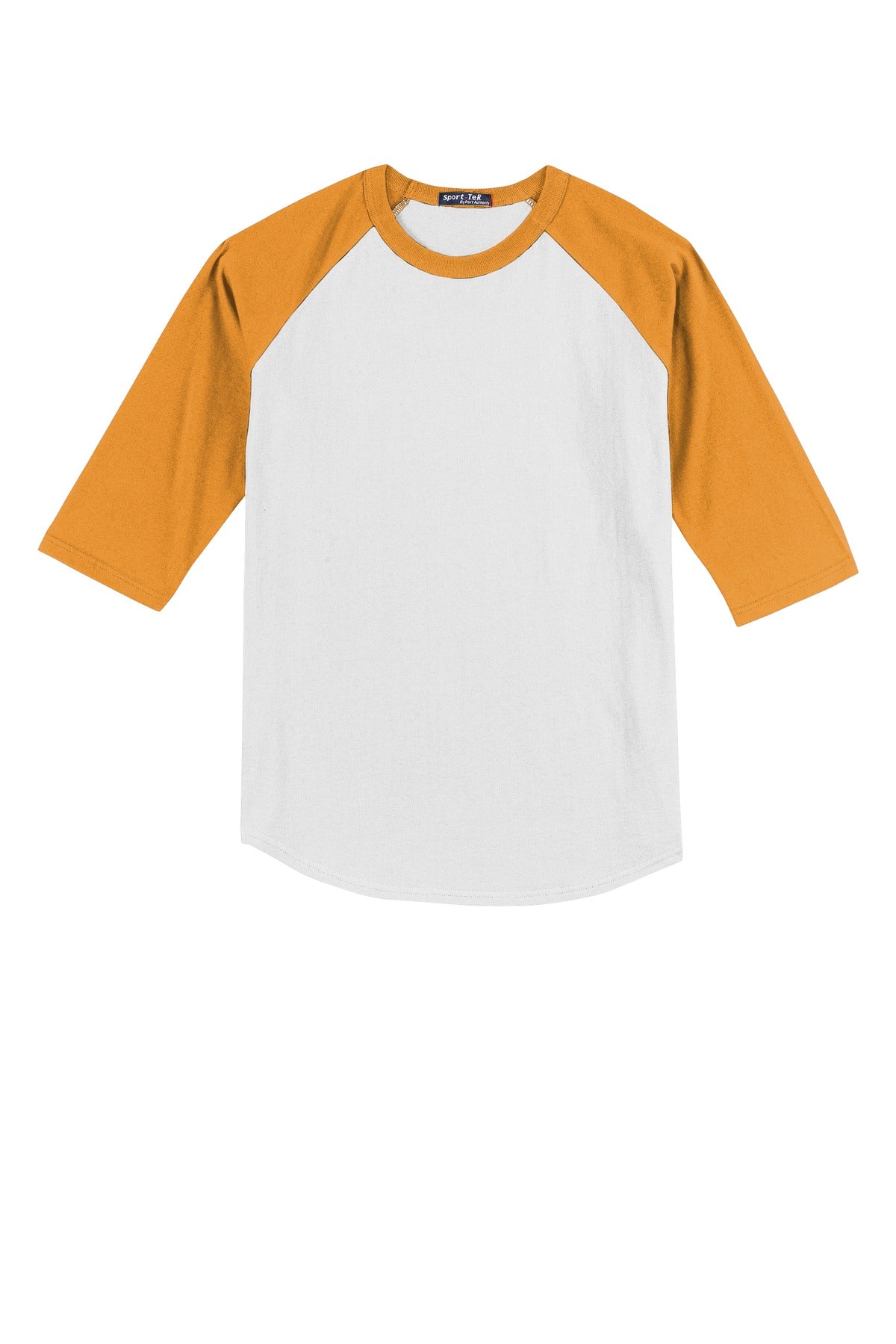 Sport-Tek Youth Colorblock Raglan Jersey - White/ Gold