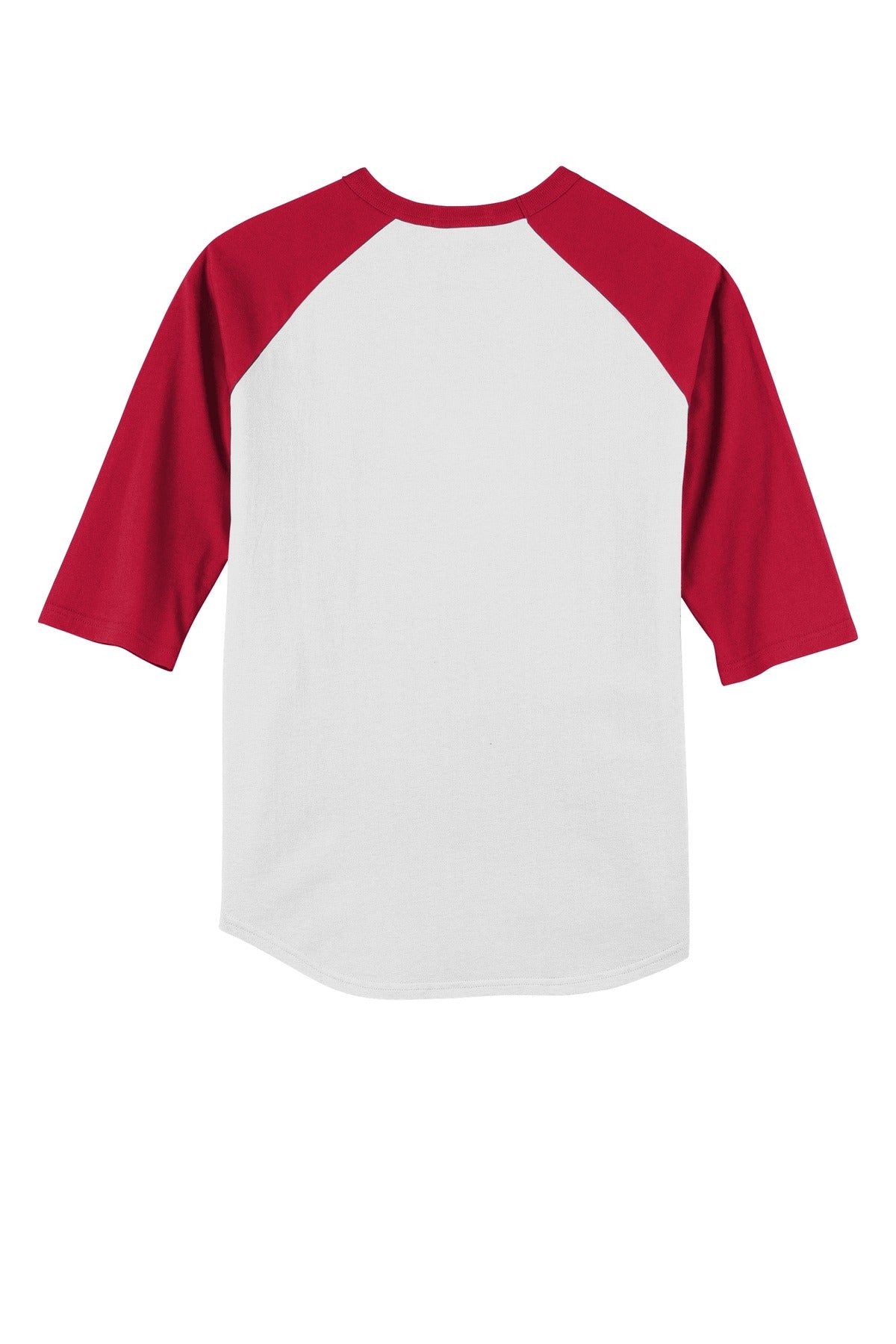 Sport-Tek Youth Colorblock Raglan Jersey - White/ Red