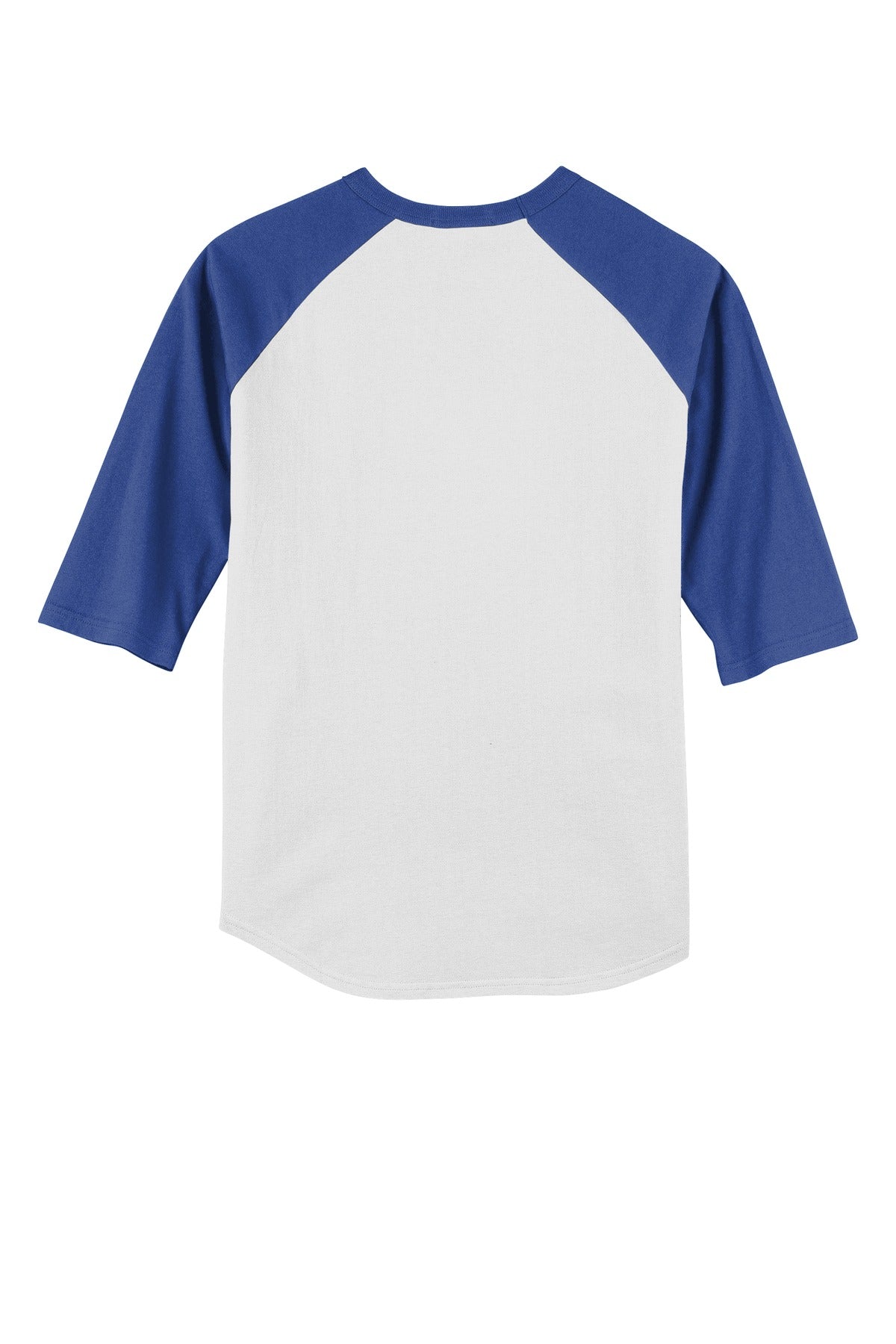 Sport-Tek Youth Colorblock Raglan Jersey - White/ Royal