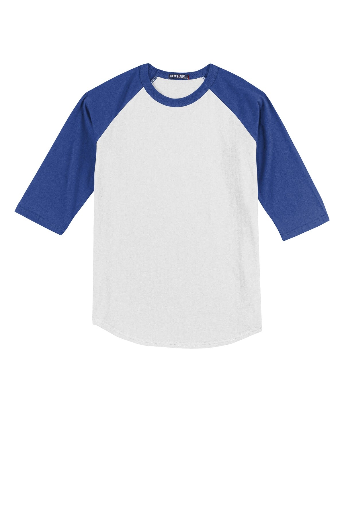 Sport-Tek Youth Colorblock Raglan Jersey - White/ Royal