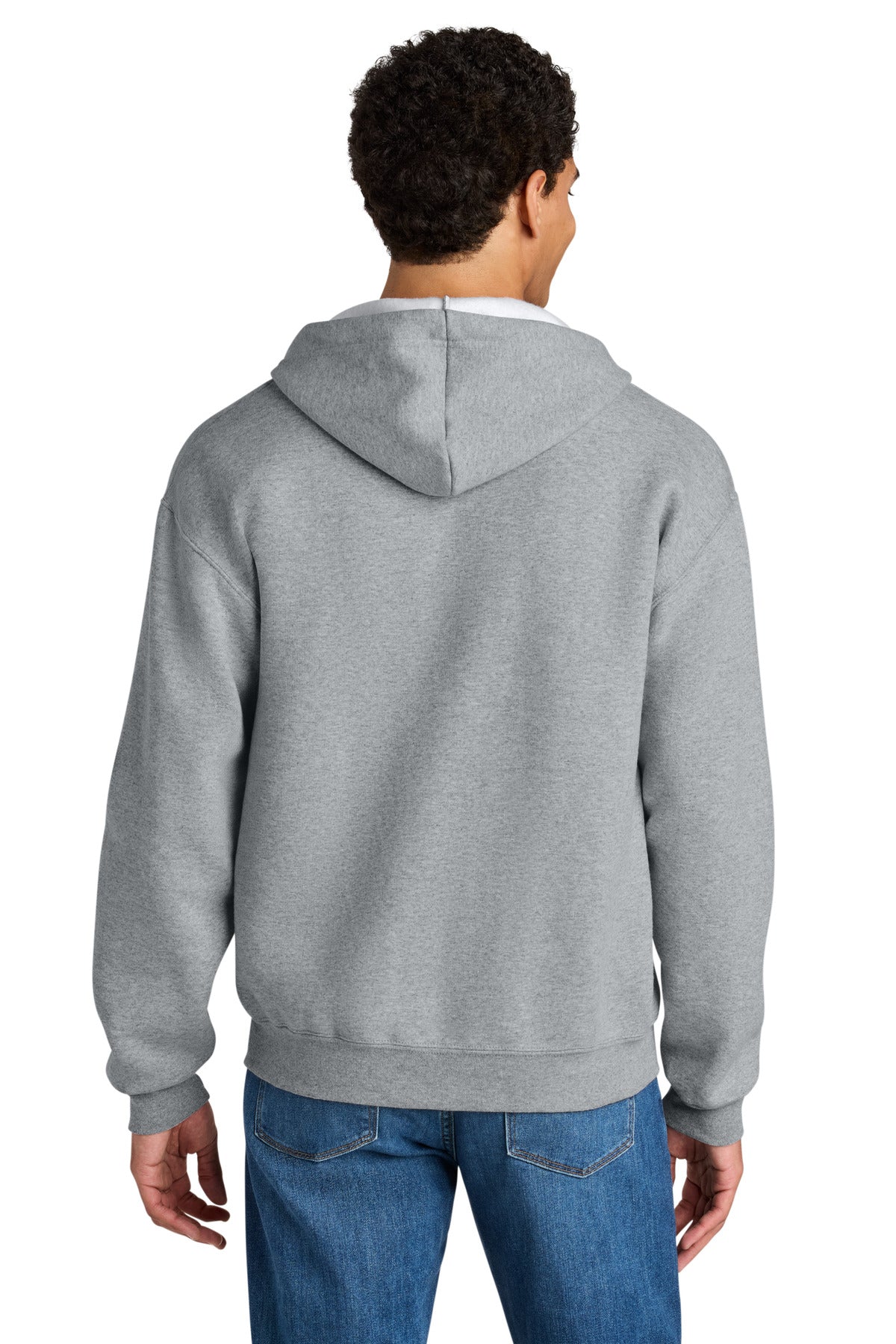 Jerzees Rugged Unisex Full-Zip Hooded Sweatshirt - Athletic Heather