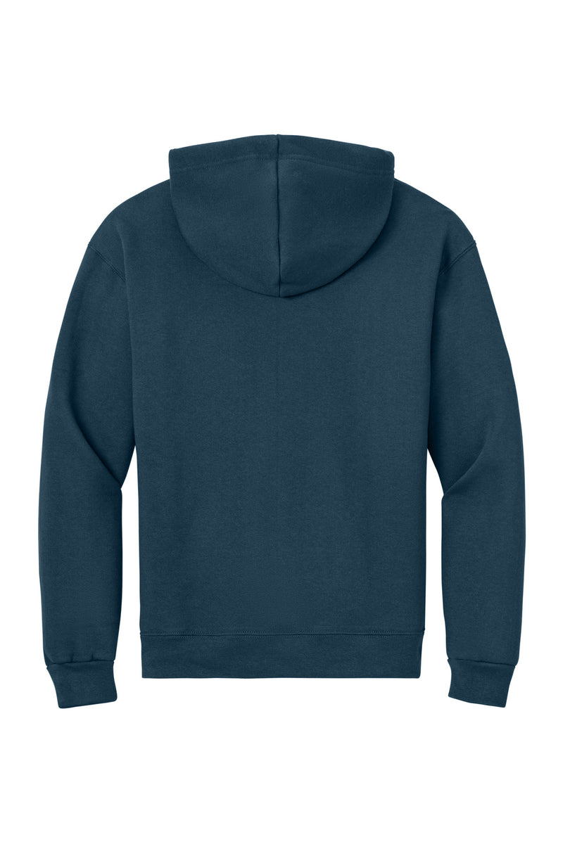 Jerzees Rugged Unisex Full-Zip Hooded Sweatshirt - Washed Navy