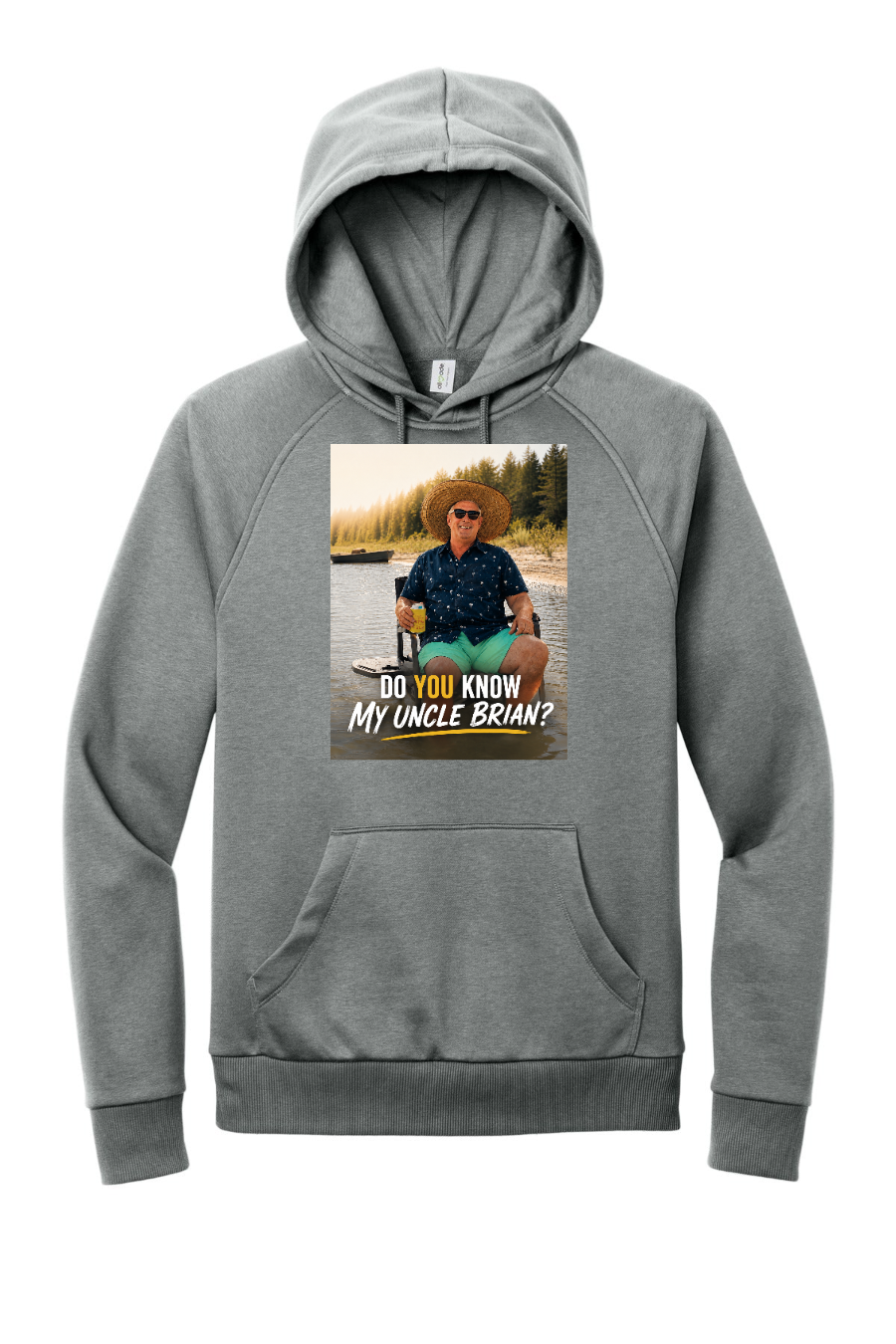 Allmade Unisex Organic CVC Fleece Pullover Hoodie custom design proof