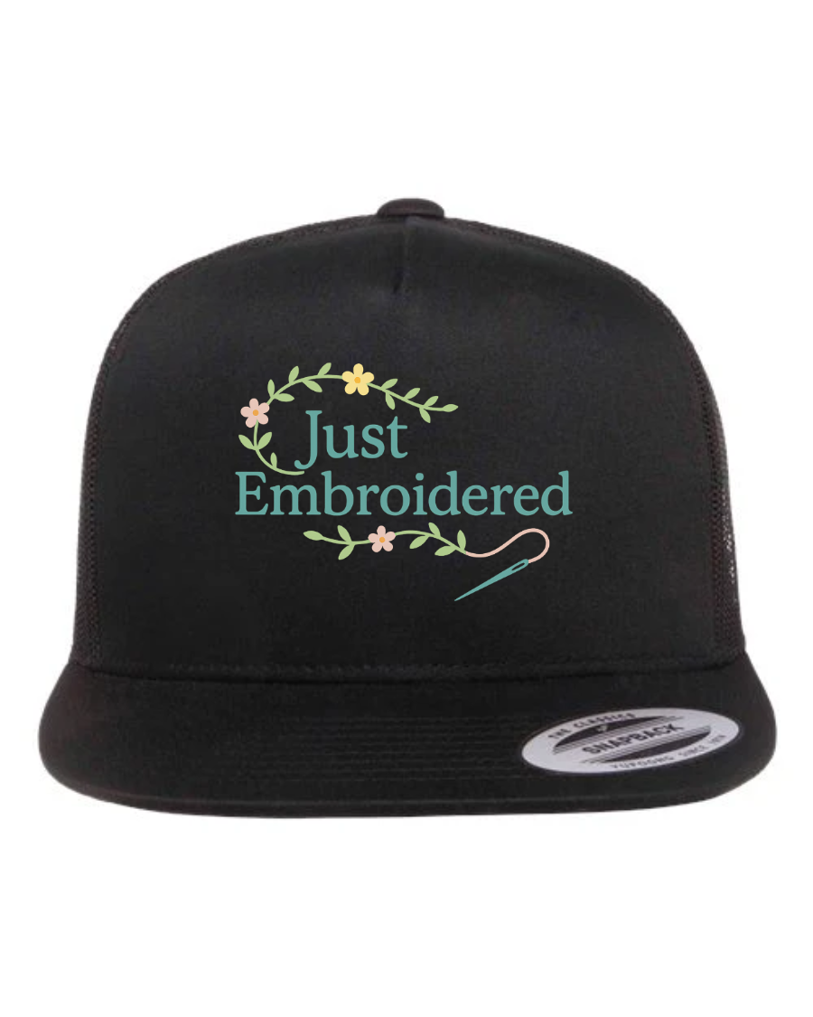 Classic Five-Panel Trucker Cap custom design proof