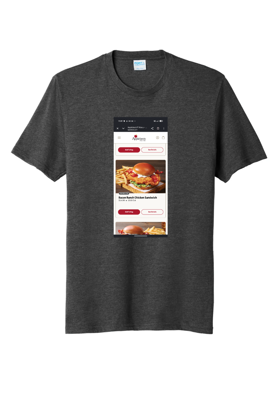 Port & Co Fan Favorite Blend Tee custom design proof