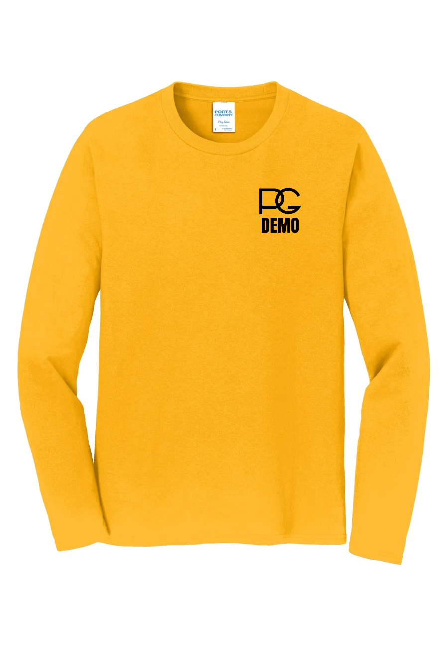 Port & Co Long Sleeve Fan Favorite Tee custom design proof