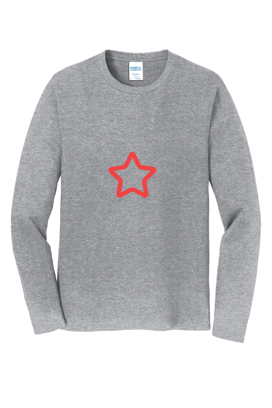 Port & Co Long Sleeve Fan Favorite Tee custom design proof