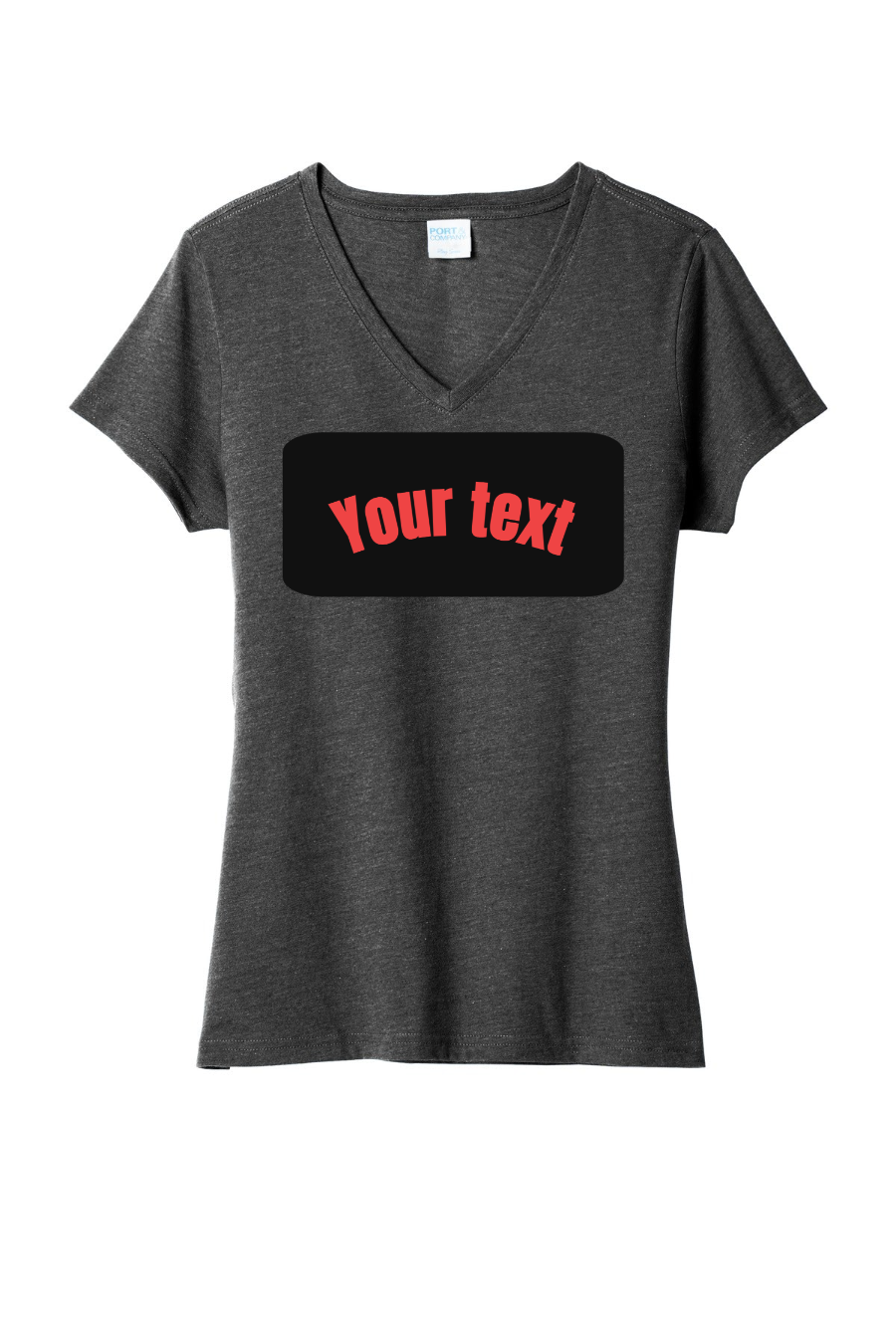 Port & Co Women's Fan Favorite Blend V-Neck Tee custom design proof